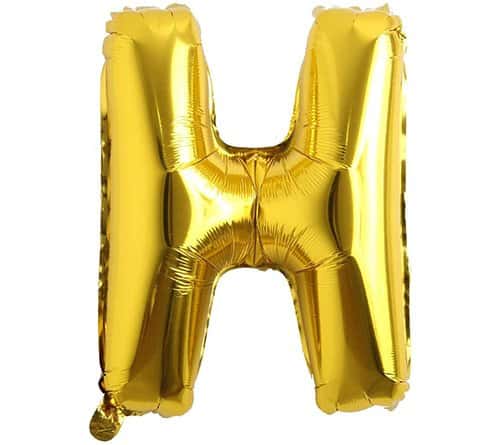 字母H氣球